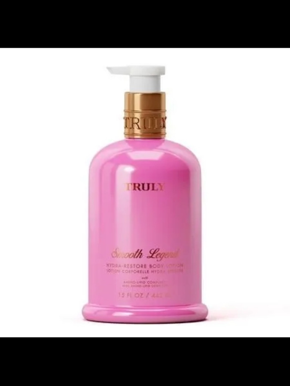 TRULY Pink Smooth Legend Body Lotion with Gold Pump
